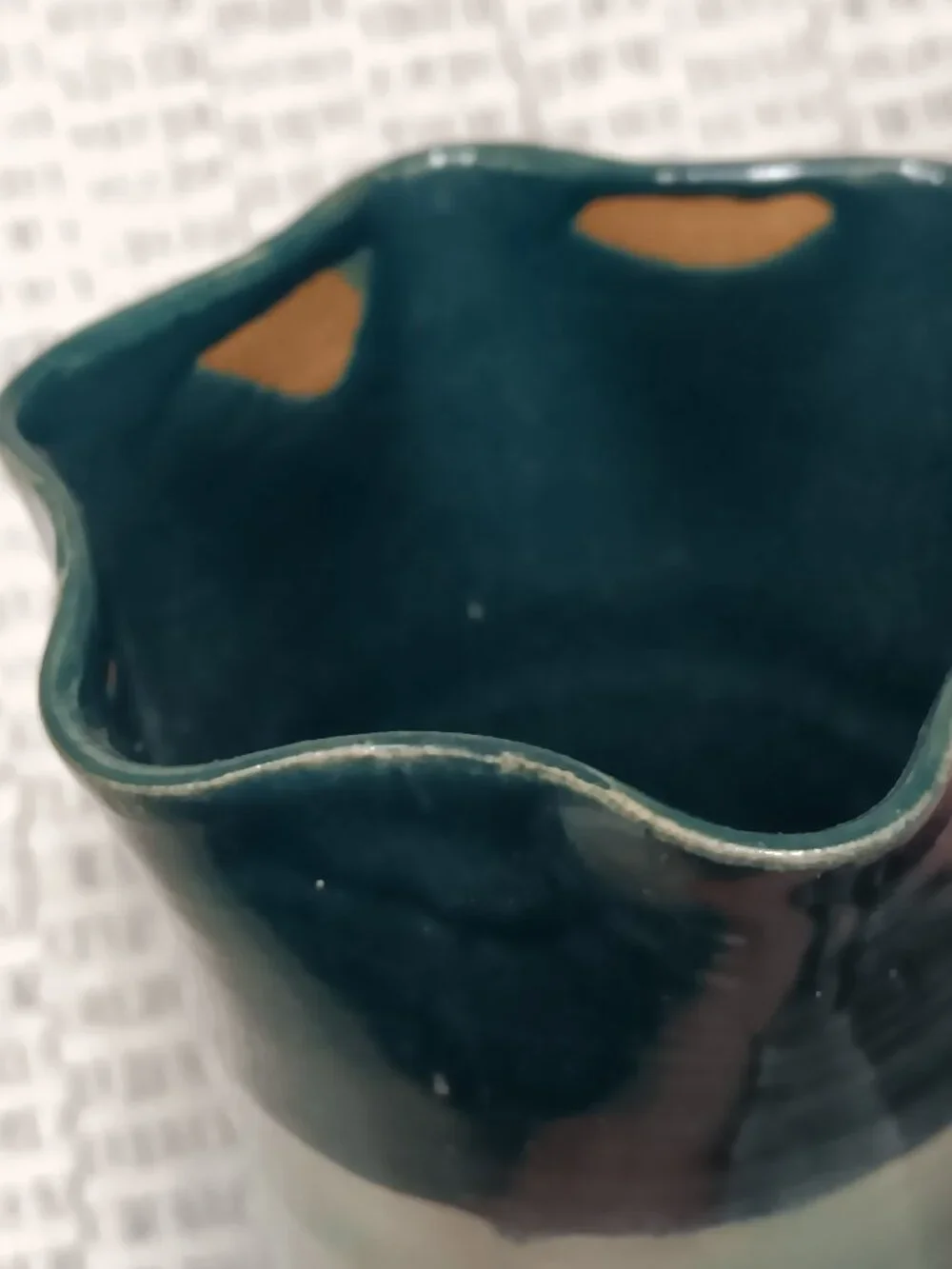 Handmade Artisan Pottery Fluted Edge 6